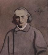 Felix Vallotton Portrait decoratif of Charles Baudelaire USA oil painting artist